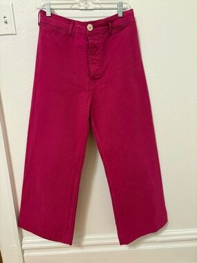 Jesse Kamm Dragonfruit Sailor Wide Leg Pants